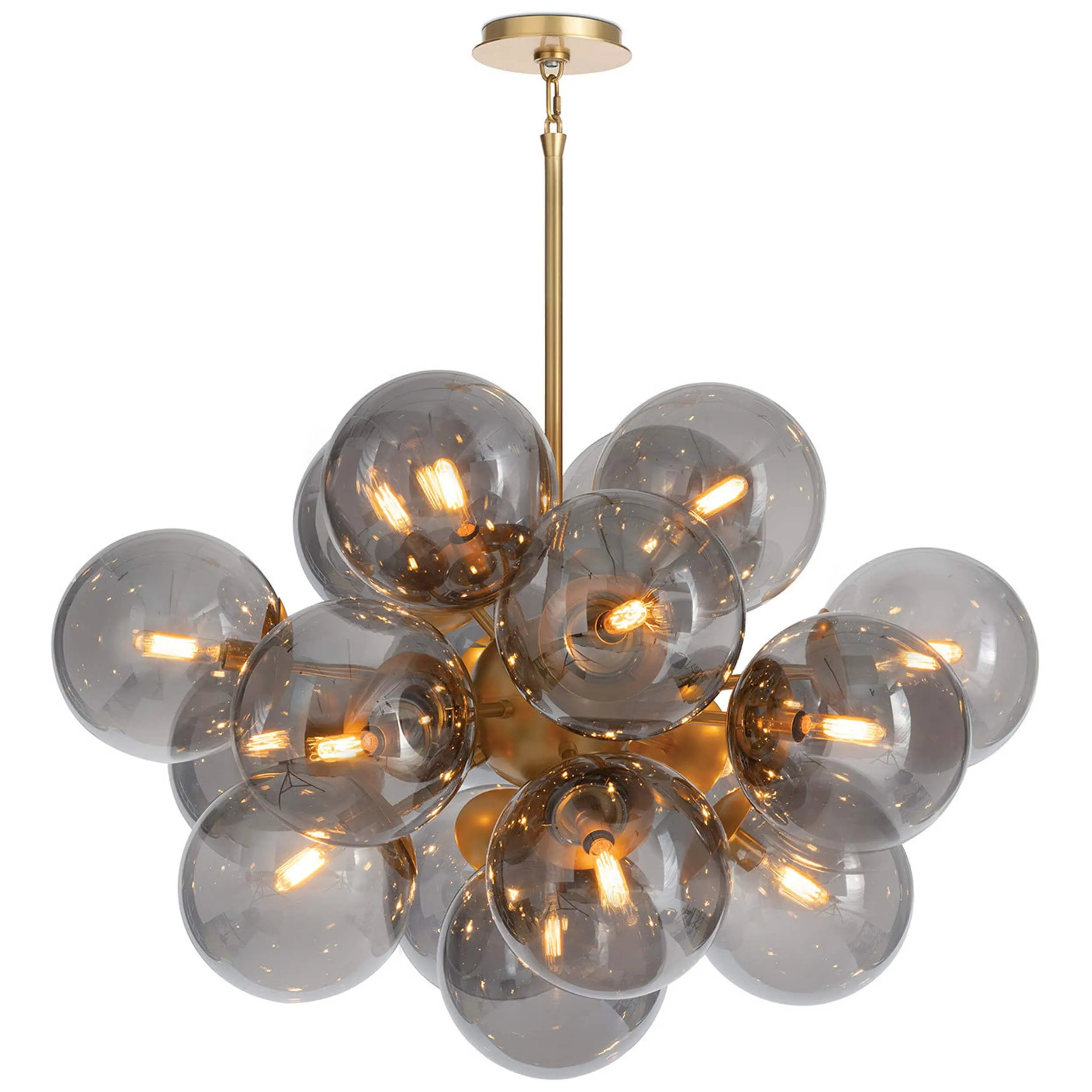 Shine Smoked Glass Chandelier