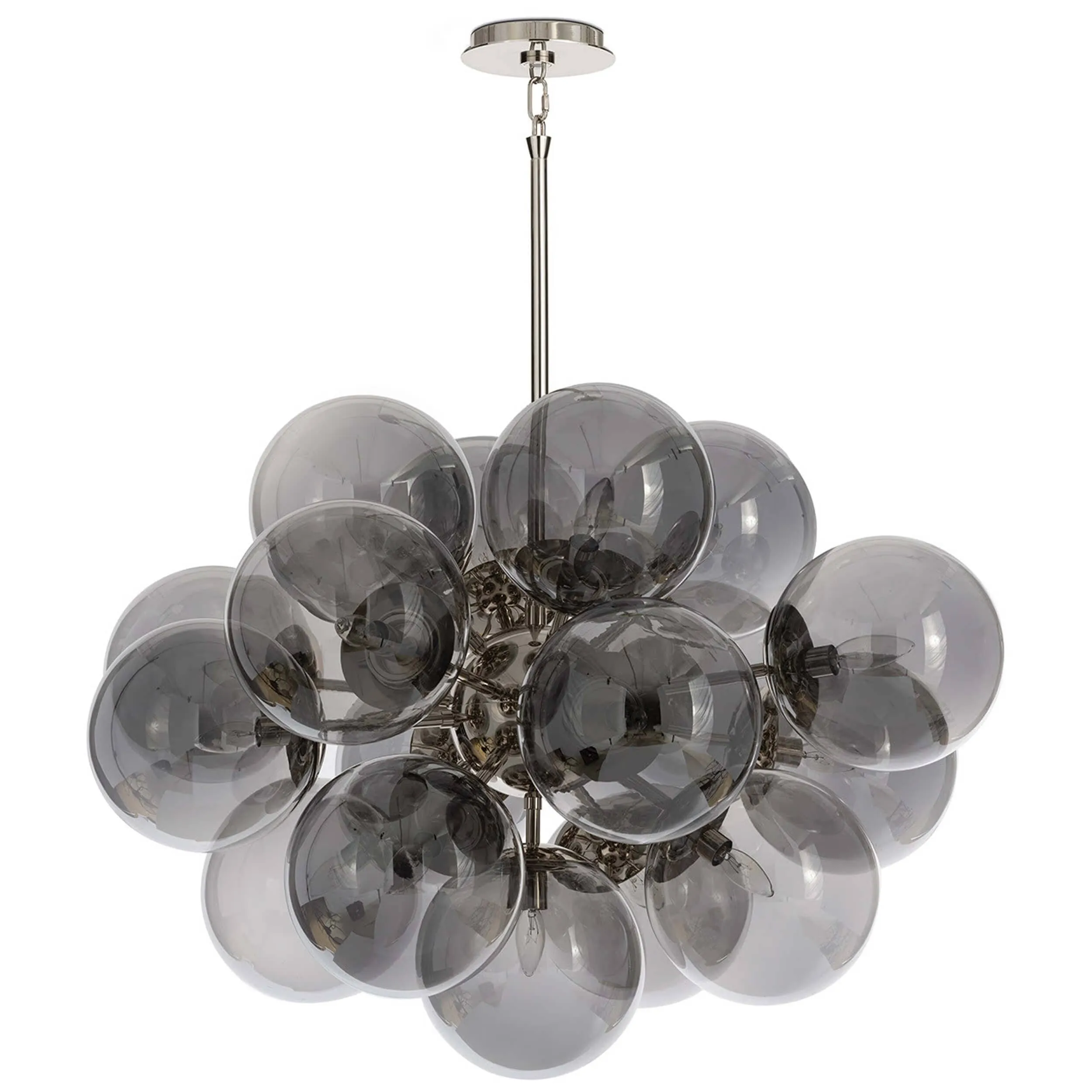 Shine Smoked Glass Chandelier