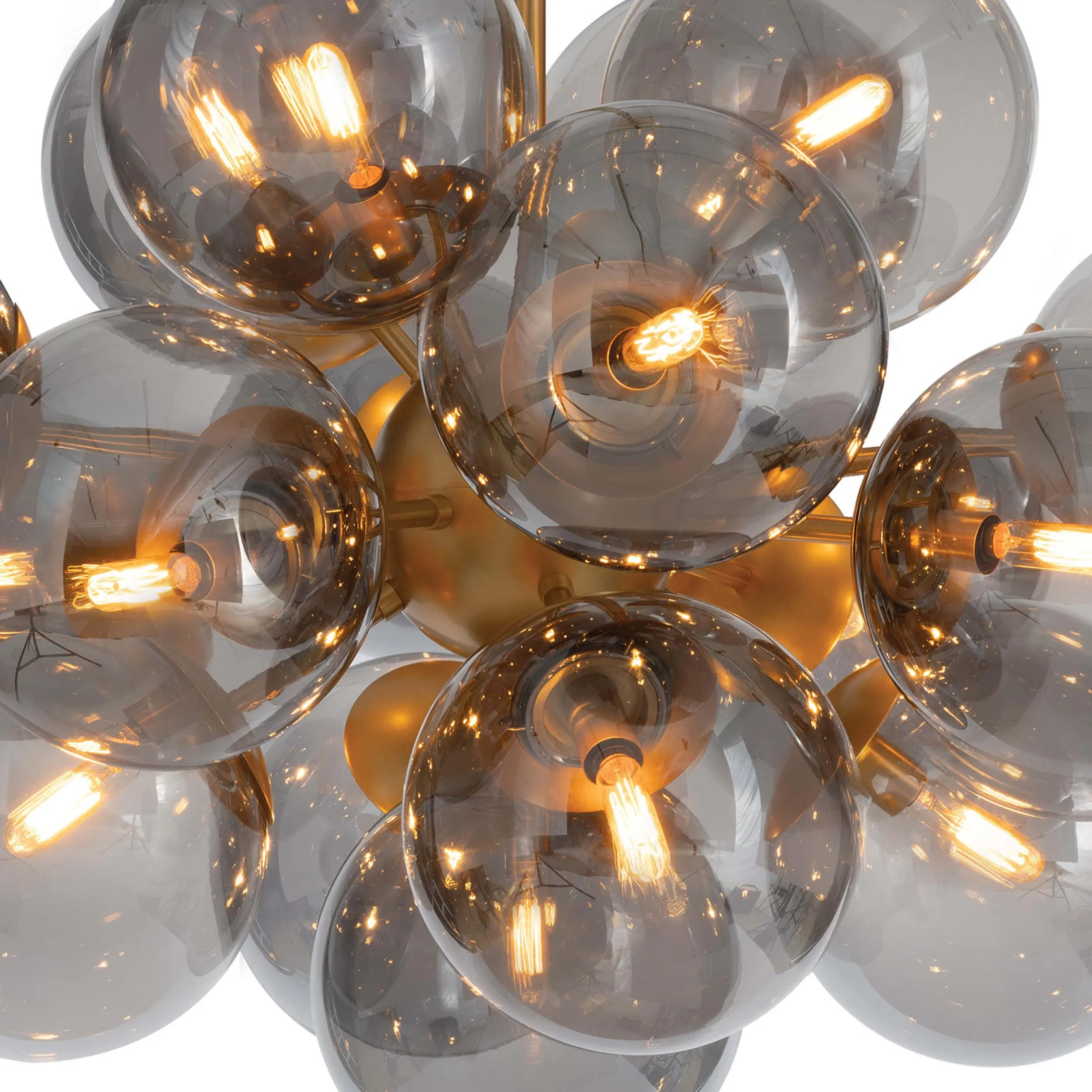 Shine Smoked Glass Chandelier
