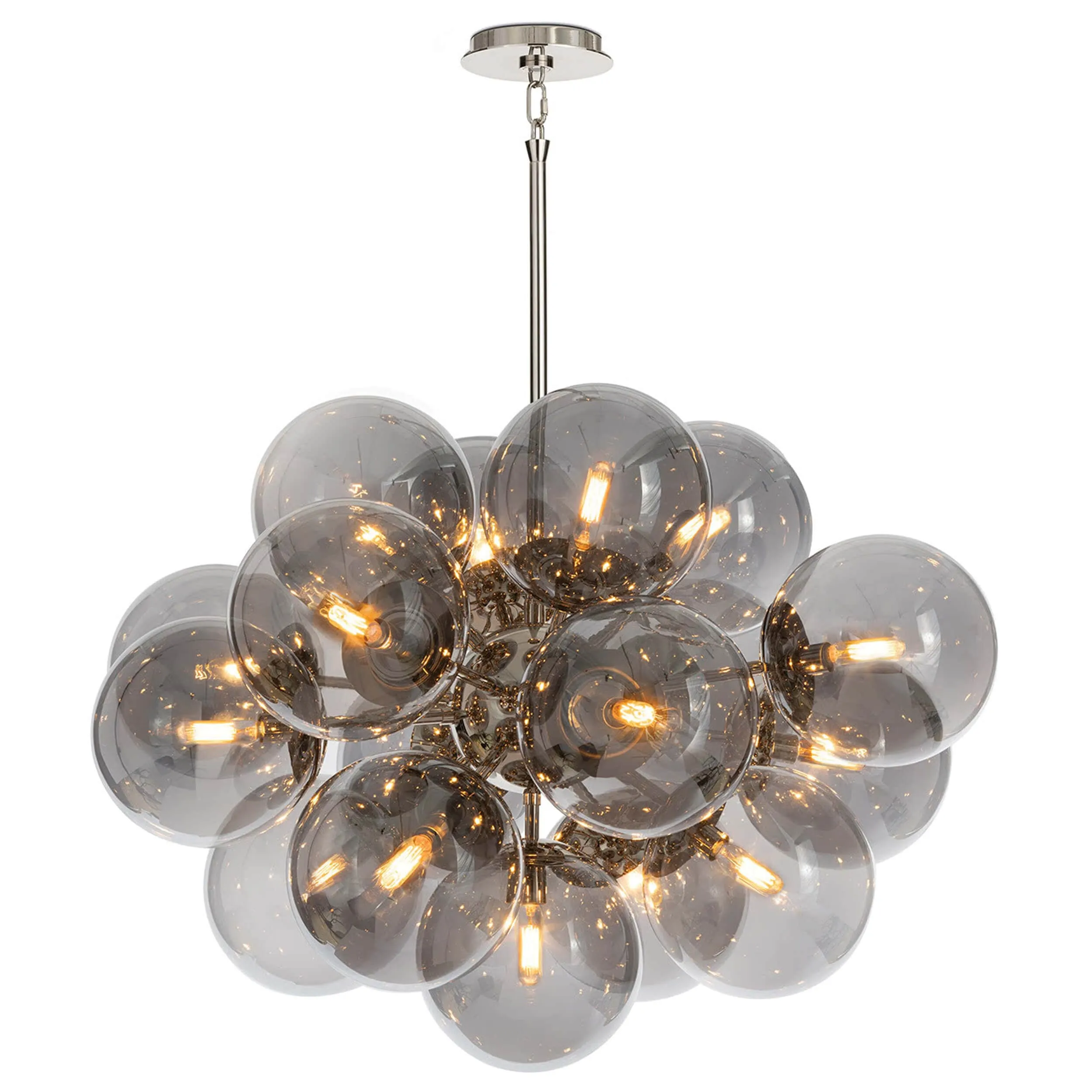 Shine Smoked Glass Chandelier
