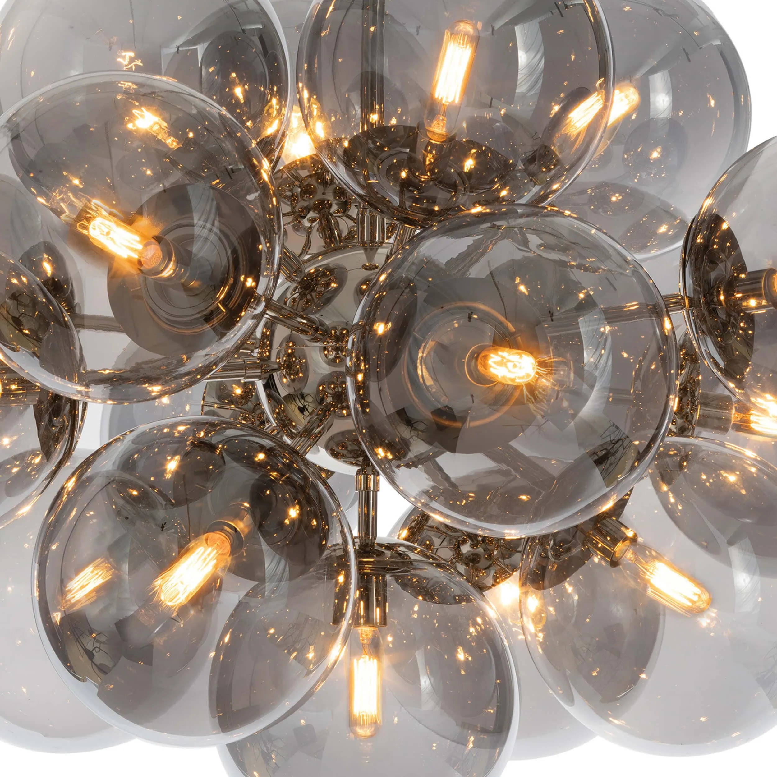 Shine Smoked Glass Chandelier