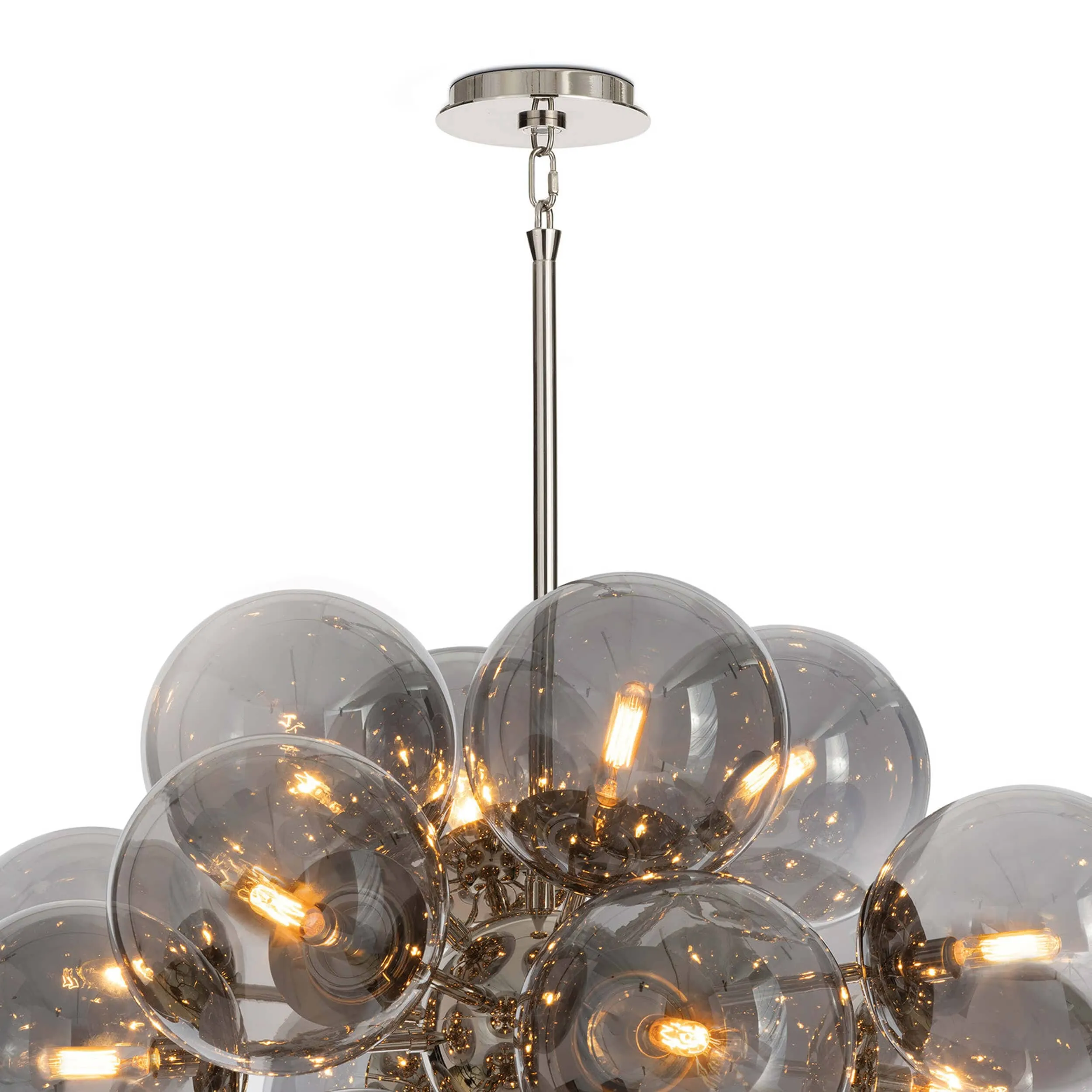 Shine Smoked Glass Chandelier