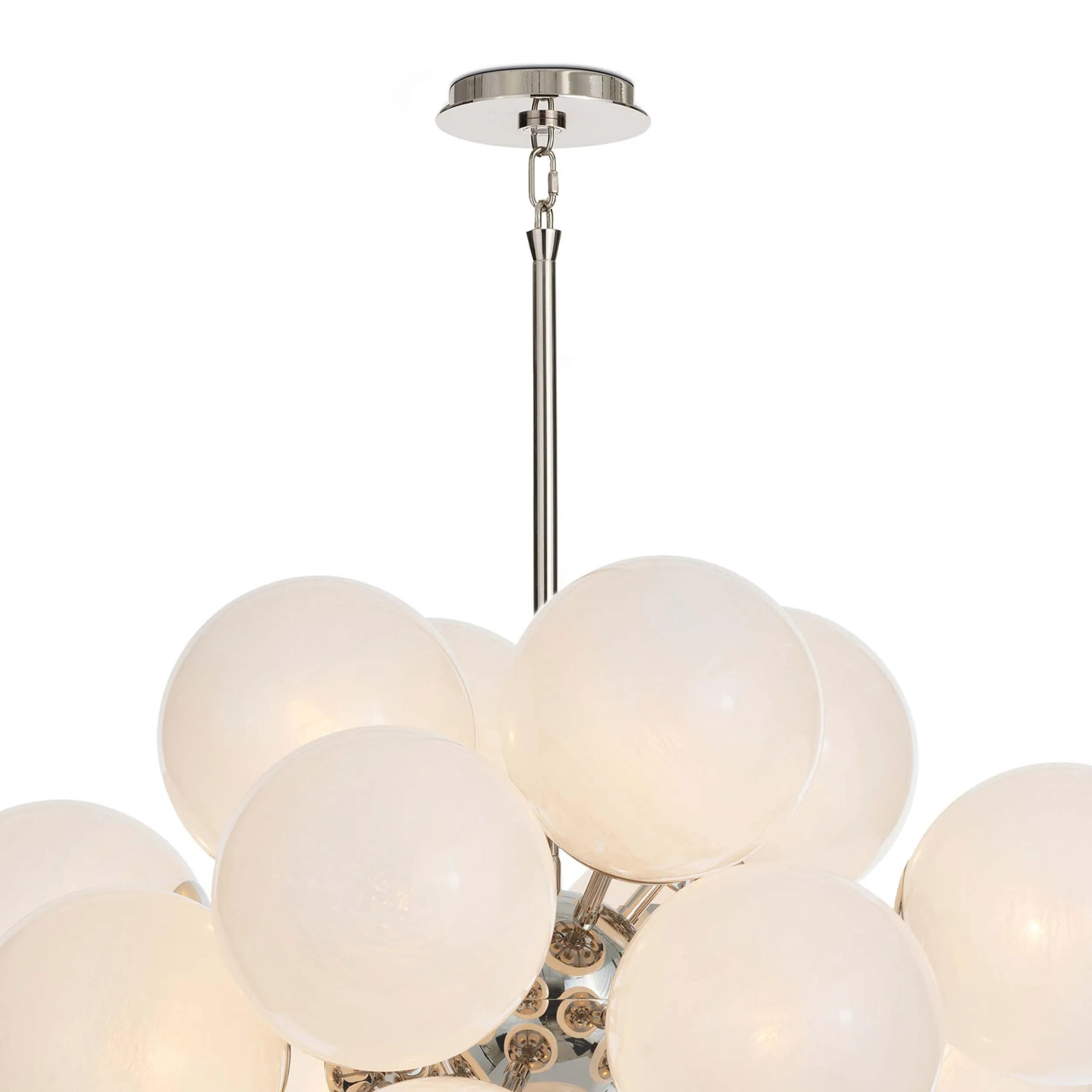 Shine Swirled Glass Chandelier