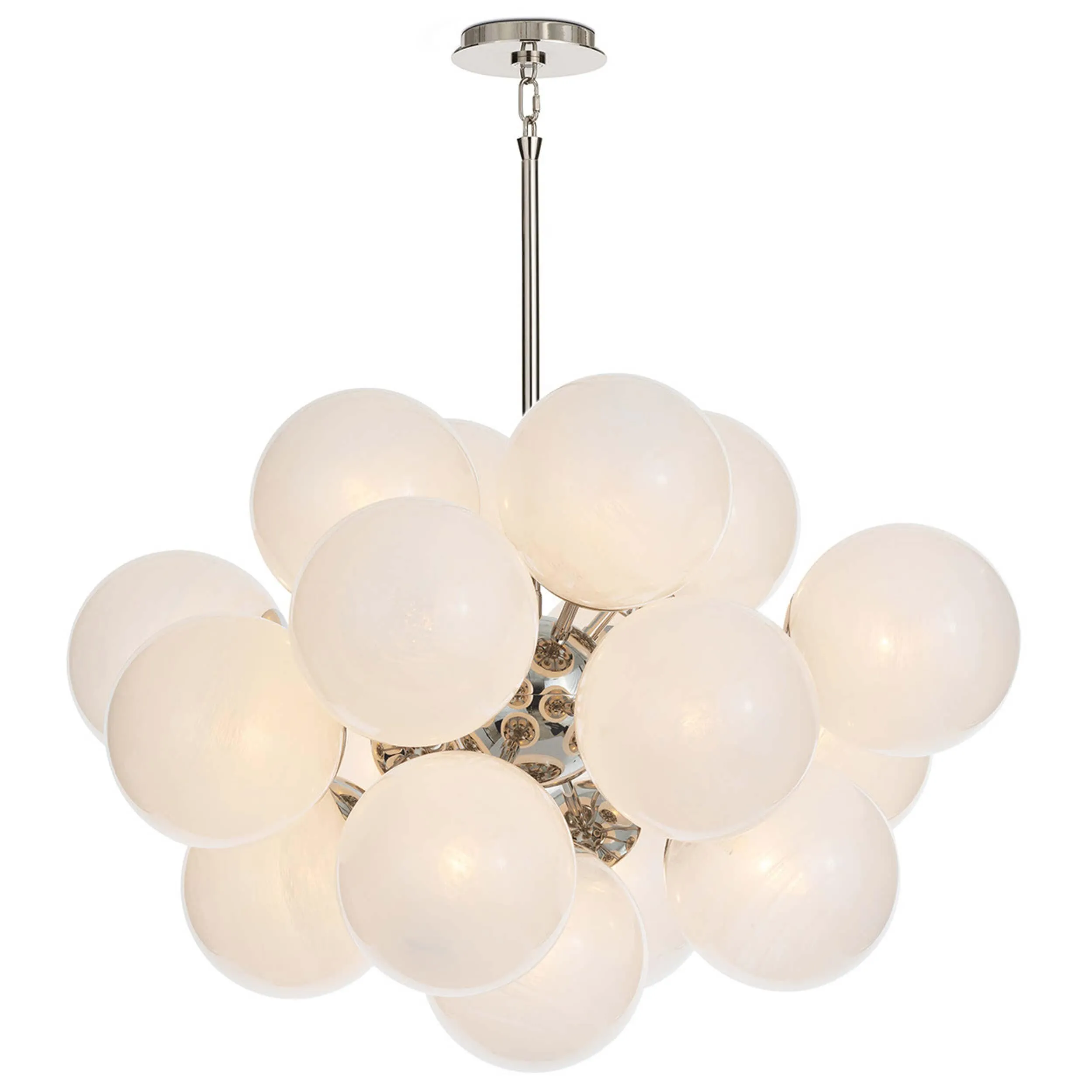 Shine Swirled Glass Chandelier