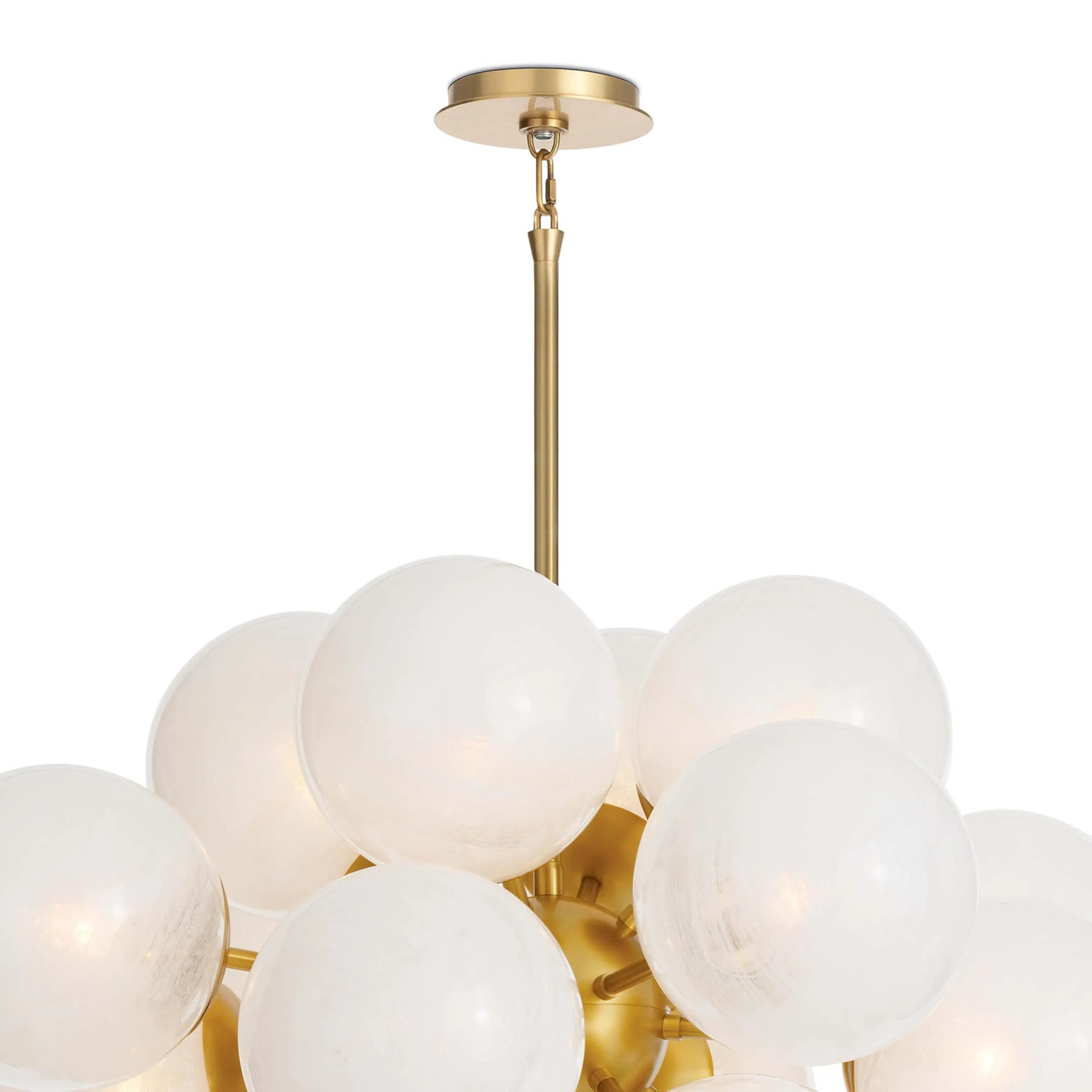 Shine Swirled Glass Chandelier