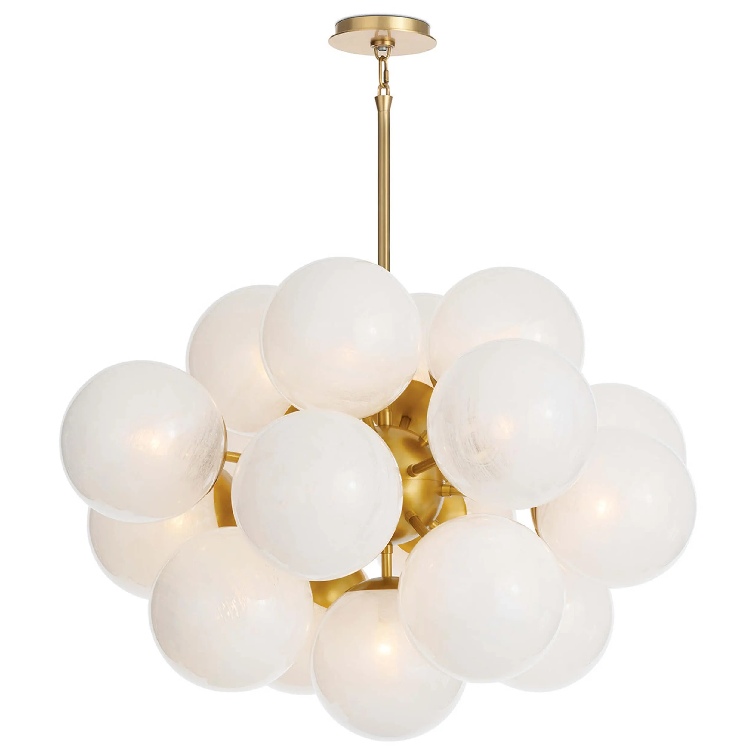 Shine Swirled Glass Chandelier