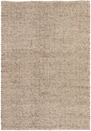 Skandi Brown Flat Weave Wool Rug