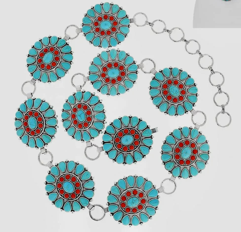 Sophia Squash Blossom Belt