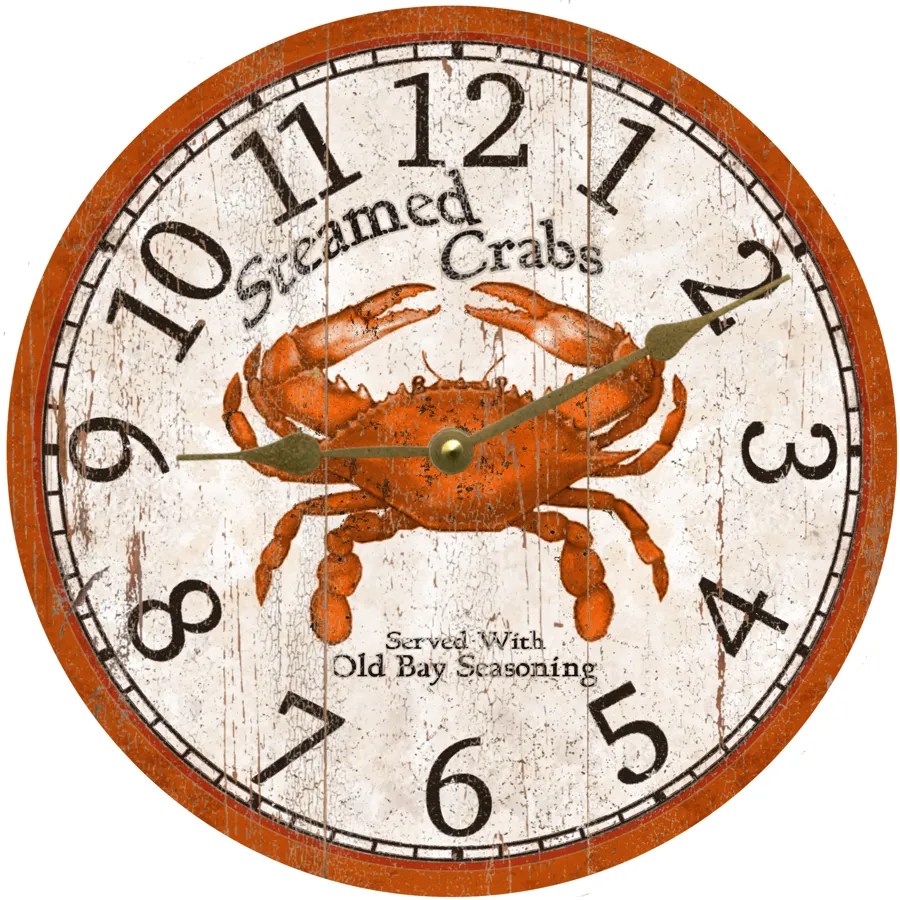Steamed Crabs Clock- Crab Clock