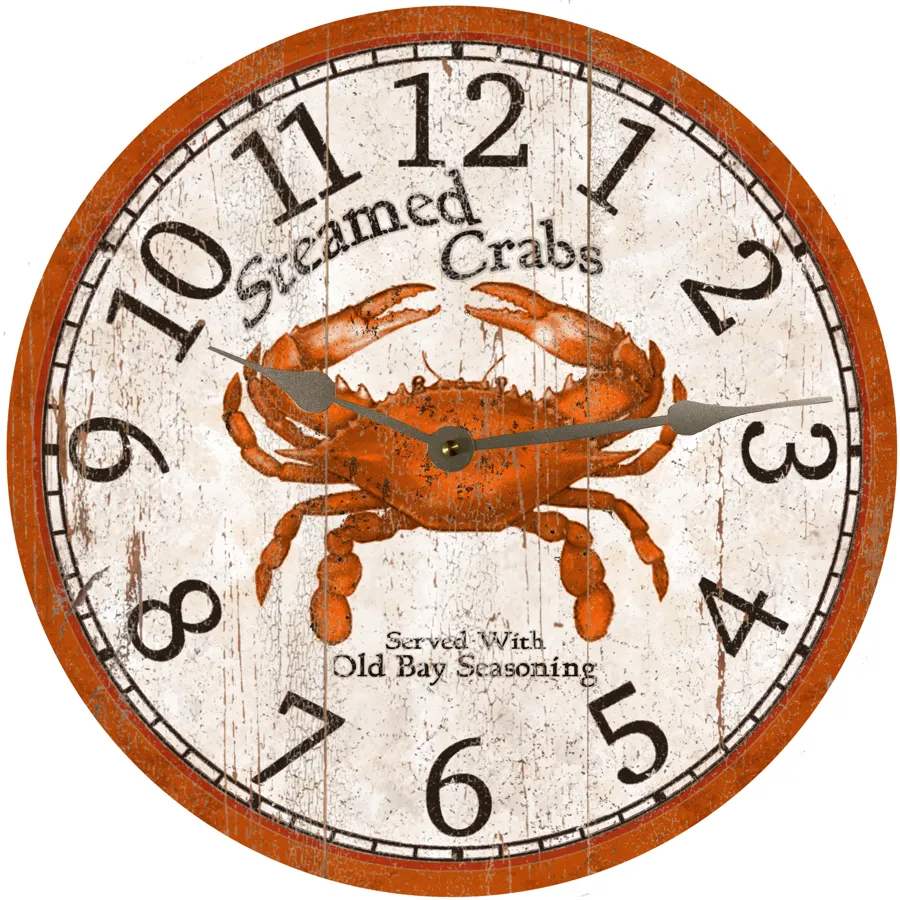 Steamed Crabs Clock- Crab Clock