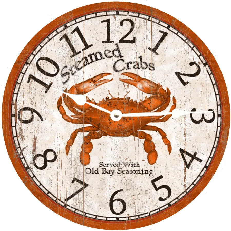 Steamed Crabs Clock- Crab Clock