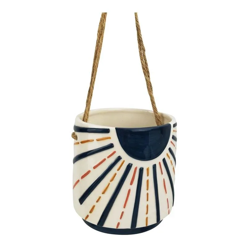 Sunshine Hanging Planter Blue