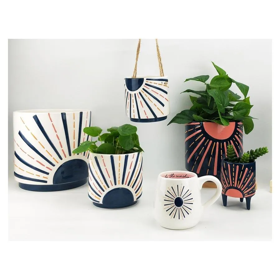 Sunshine Hanging Planter Blue