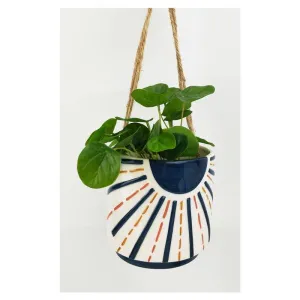 Sunshine Hanging Planter Blue