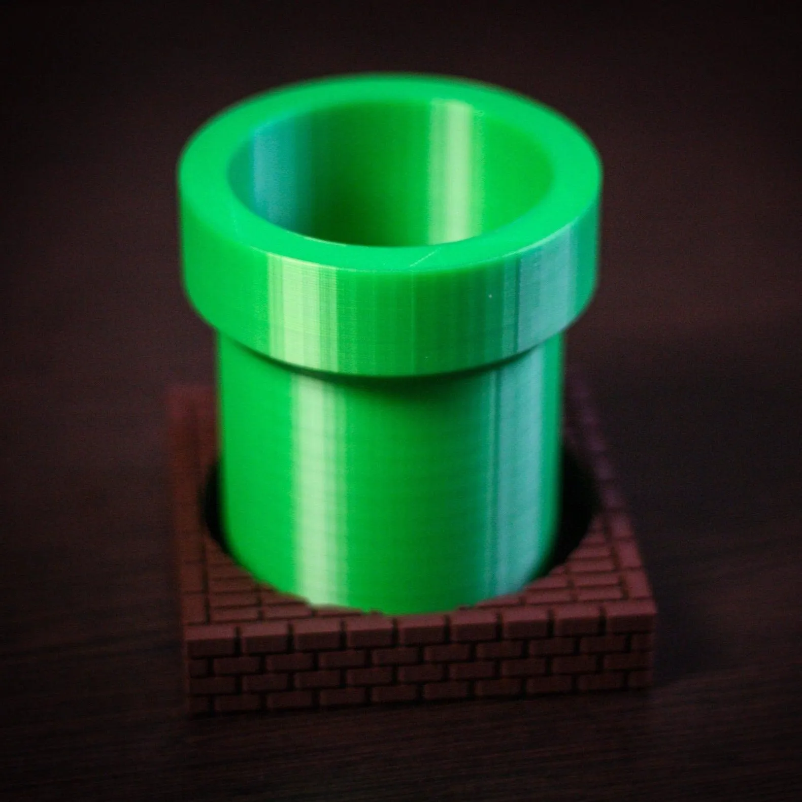 Super Mario Warp Tube Planter and Brick Tray | Cactus and Plant Pot