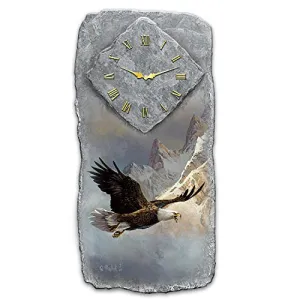Ted Blaylock Breaking the Clouds Eagle Art Wall Clock by The Bradford Exchange