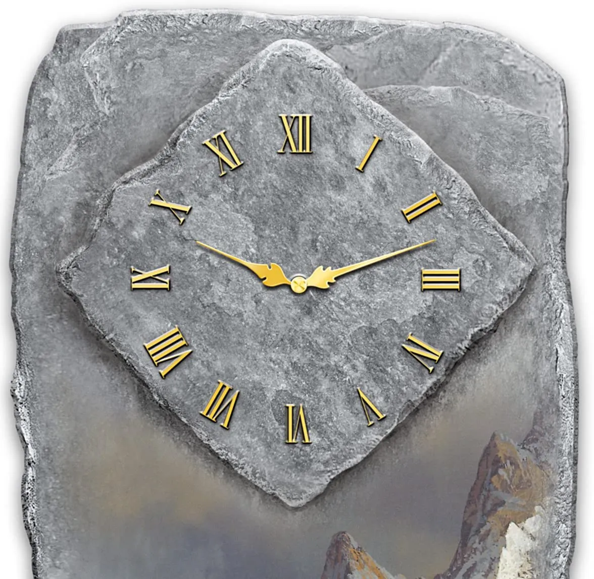 Ted Blaylock Breaking the Clouds Eagle Art Wall Clock by The Bradford Exchange