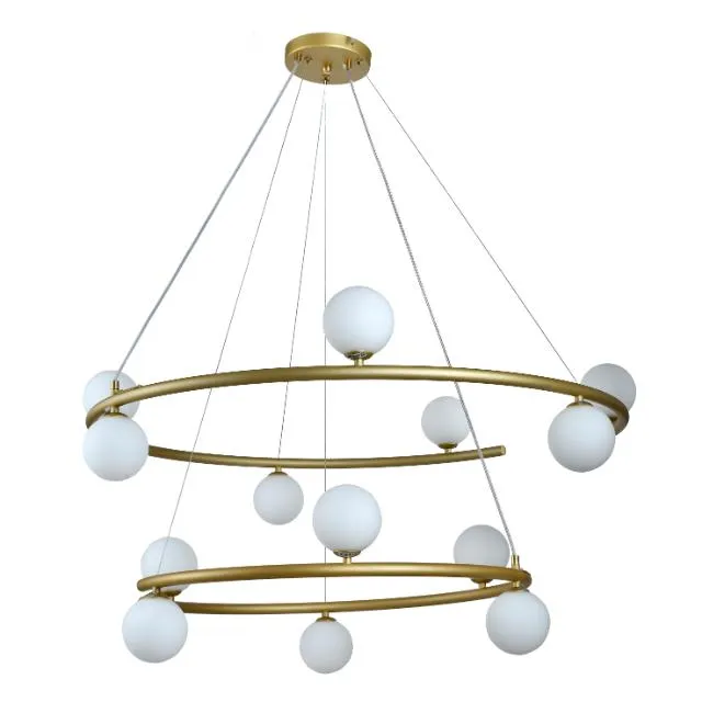 Telbix Ovaria 13 Light Pendant Light G9 Gold
