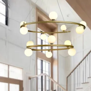 Telbix Ovaria 13 Light Pendant Light G9 Gold