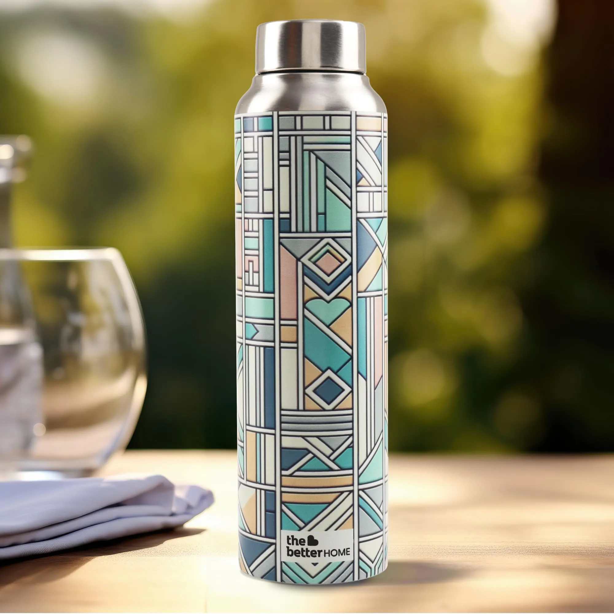 The Better Home Stainless Steel 1L Water Bottle | Pack of 3 | Gym Water Bottle For Men | Travel Bottle For Adults/Kids/School/Office | Water Bottle For Kids (Pastel Made)