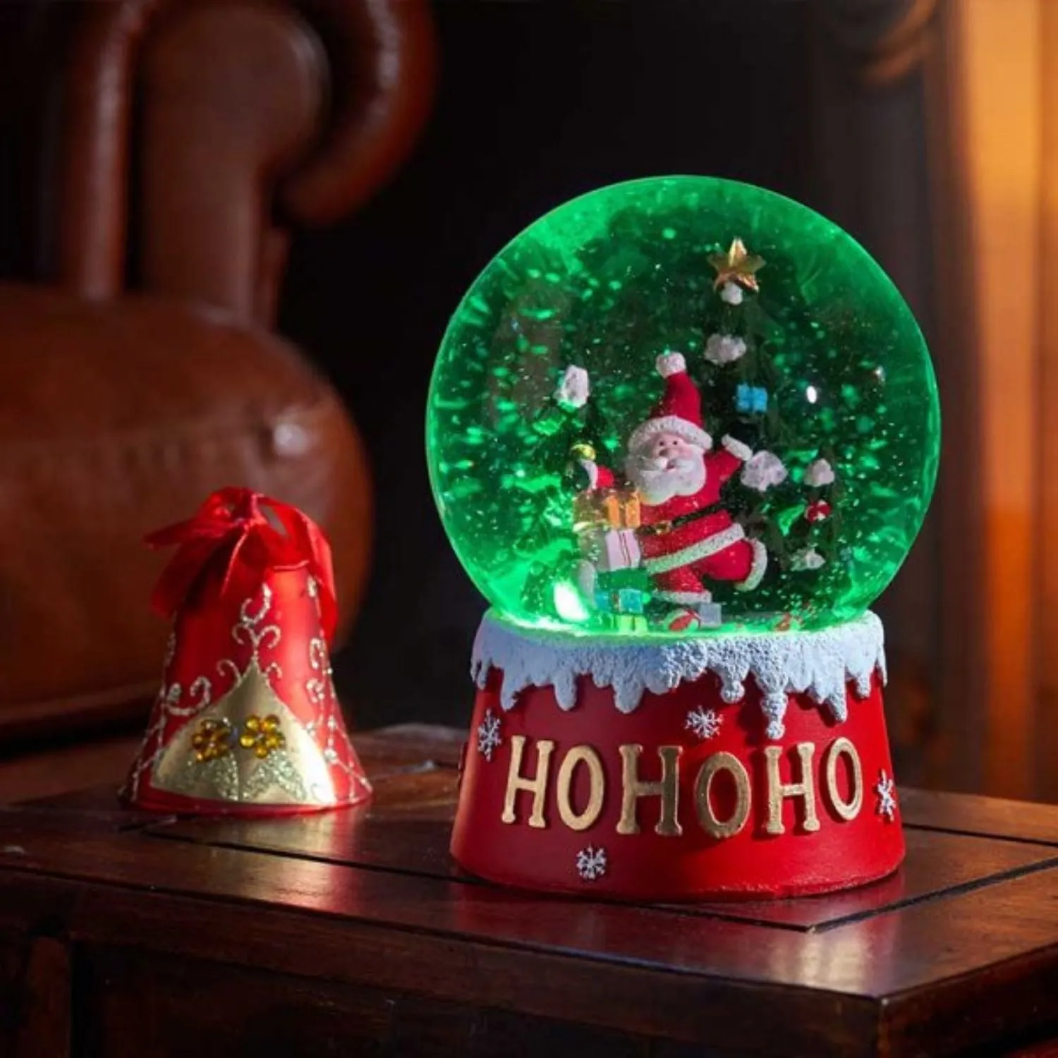 Three Kings 12cm LED Musical Snow Sphere