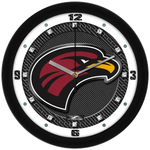 ULM Warhawks Wall Clock - Carbon Fiber Textured