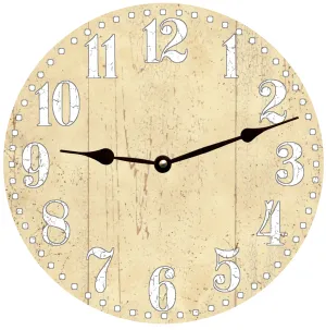 Victorian Yellow Clock- Pale Yellow Clock