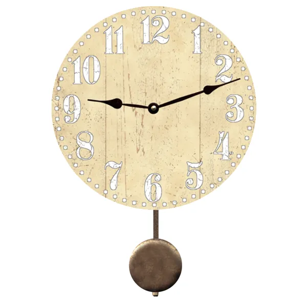 Victorian Yellow Clock- Pale Yellow Clock