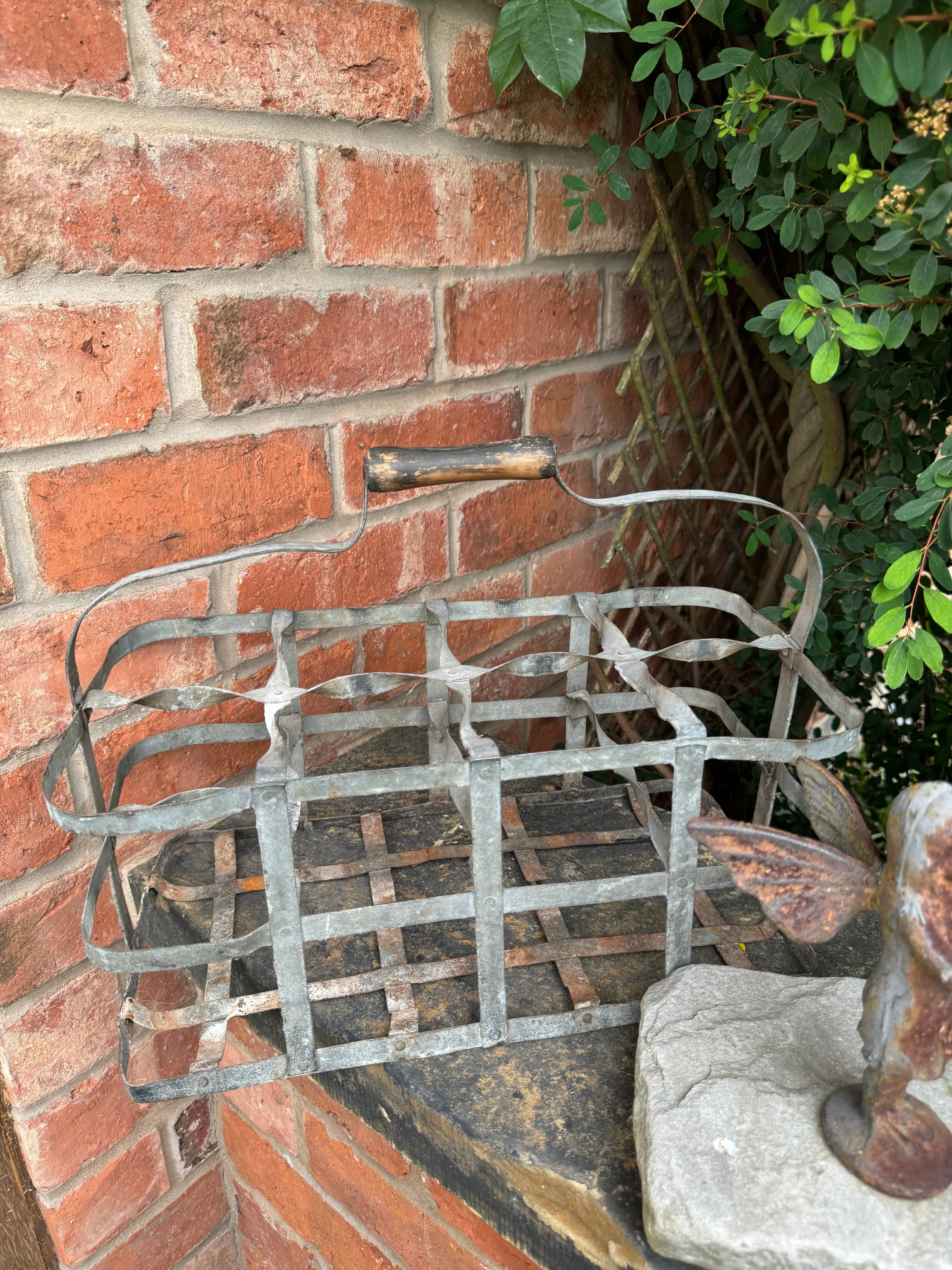 Vintage French 8 Bottle Carrier / Holder