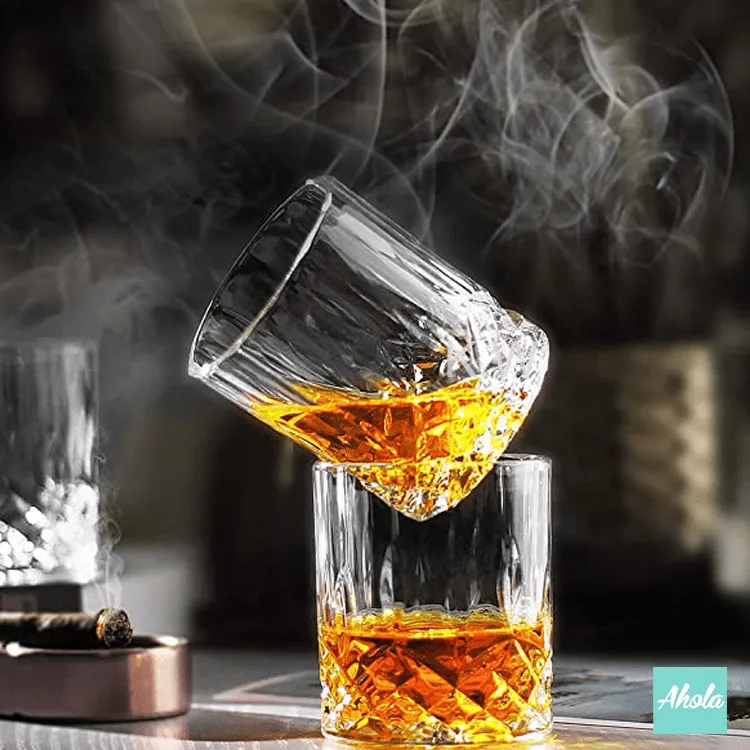 【Vintage】Personalizable Beveled Whiskey Glass 玻璃酒杯