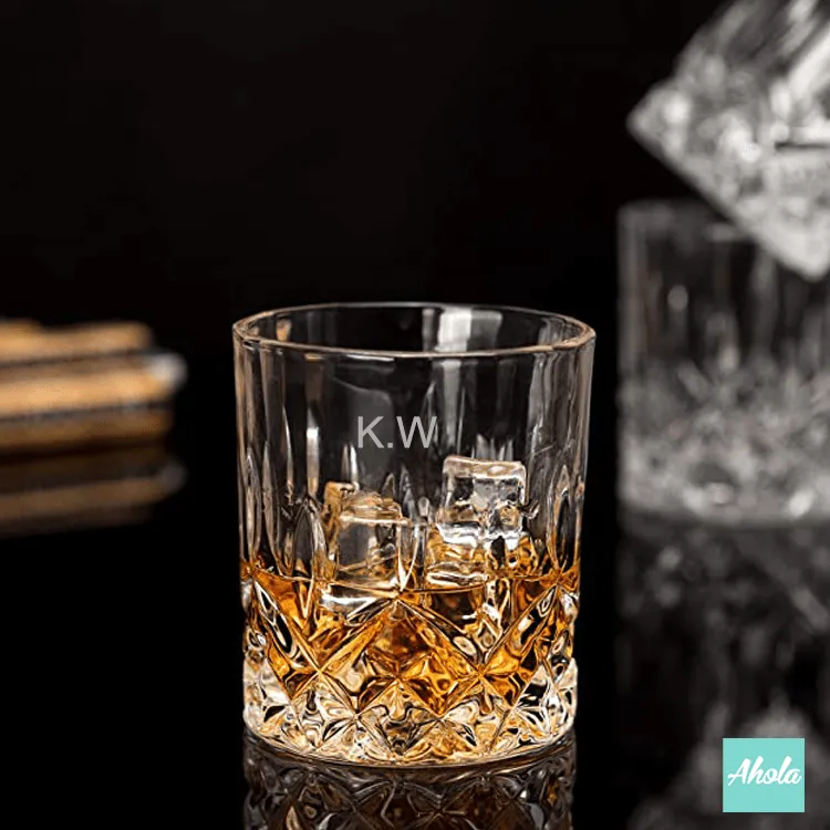 【Vintage】Personalizable Beveled Whiskey Glass 玻璃酒杯