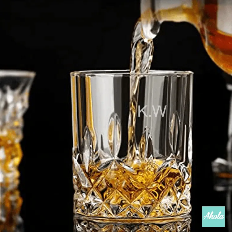 【Vintage】Personalizable Beveled Whiskey Glass 玻璃酒杯