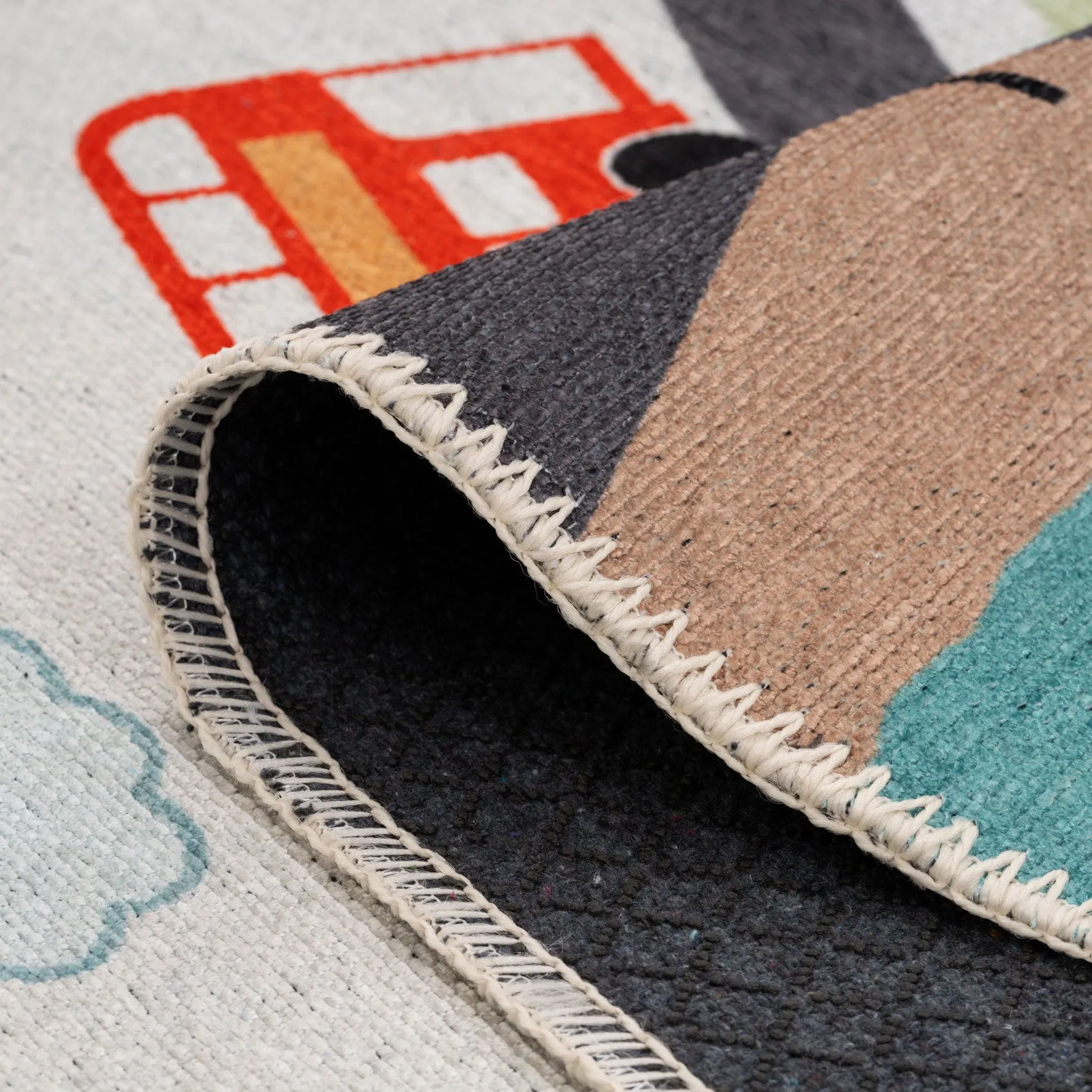 Washable Playful Explorer Kids Rug - Journey
