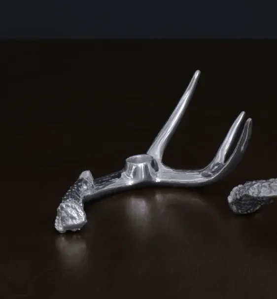Western Antler Candlestick - Set of 3