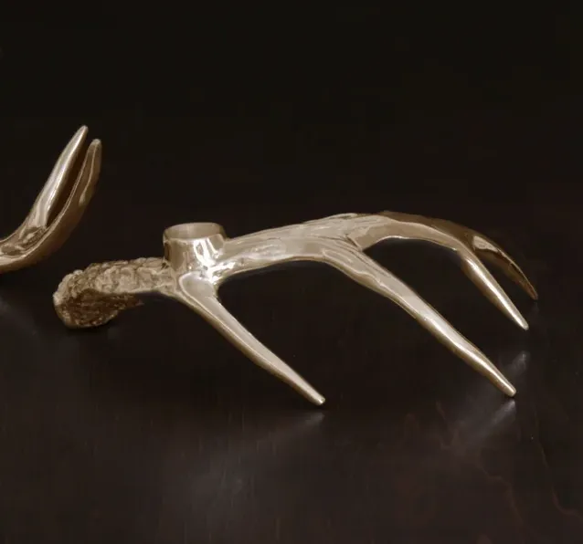 Western Antler Candlestick - Set of 3