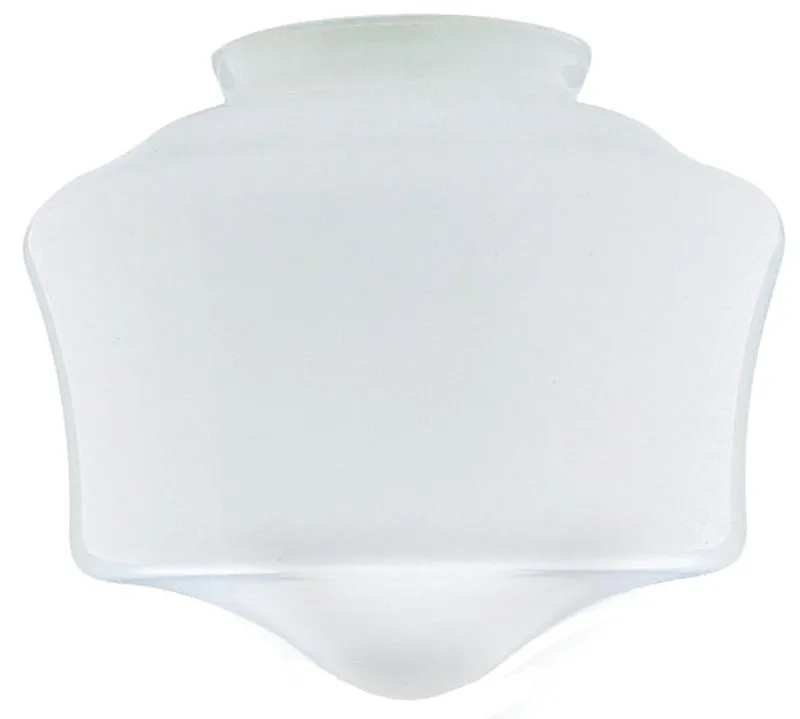 Westinghouse 8557800 Light Shade, 7-1/4 in Dia, Schoolhouse, Glass, White :EA: QUANTITY: 6