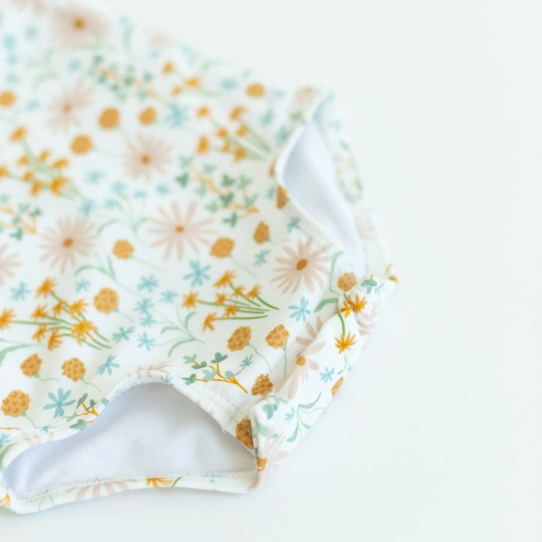 Whimsical Floral Ruffle Sleeves One-Piece Bathing Suit