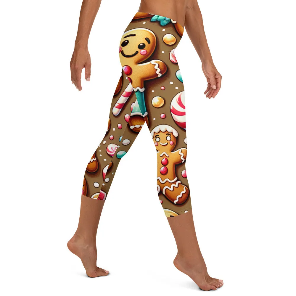 Whimsical Winter Wear Capri Leggings