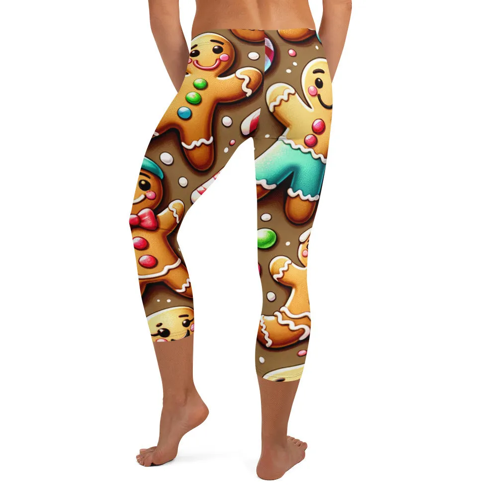 Whimsical Winter Wear Capri Leggings
