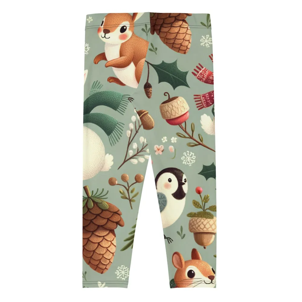 Whimsical Winter Wear Capri Leggings