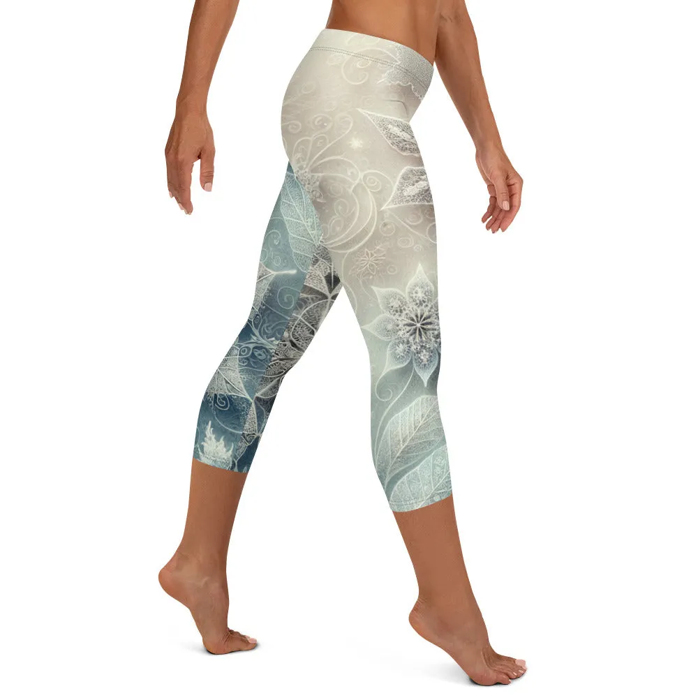 Whimsical Winter Wear Capri Leggings