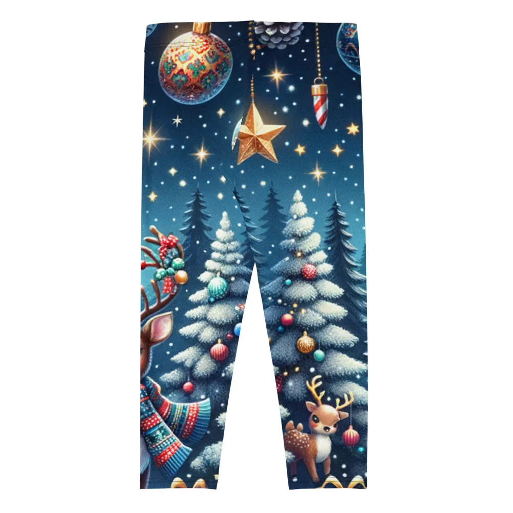 Whimsical Winter Wear Capri Leggings
