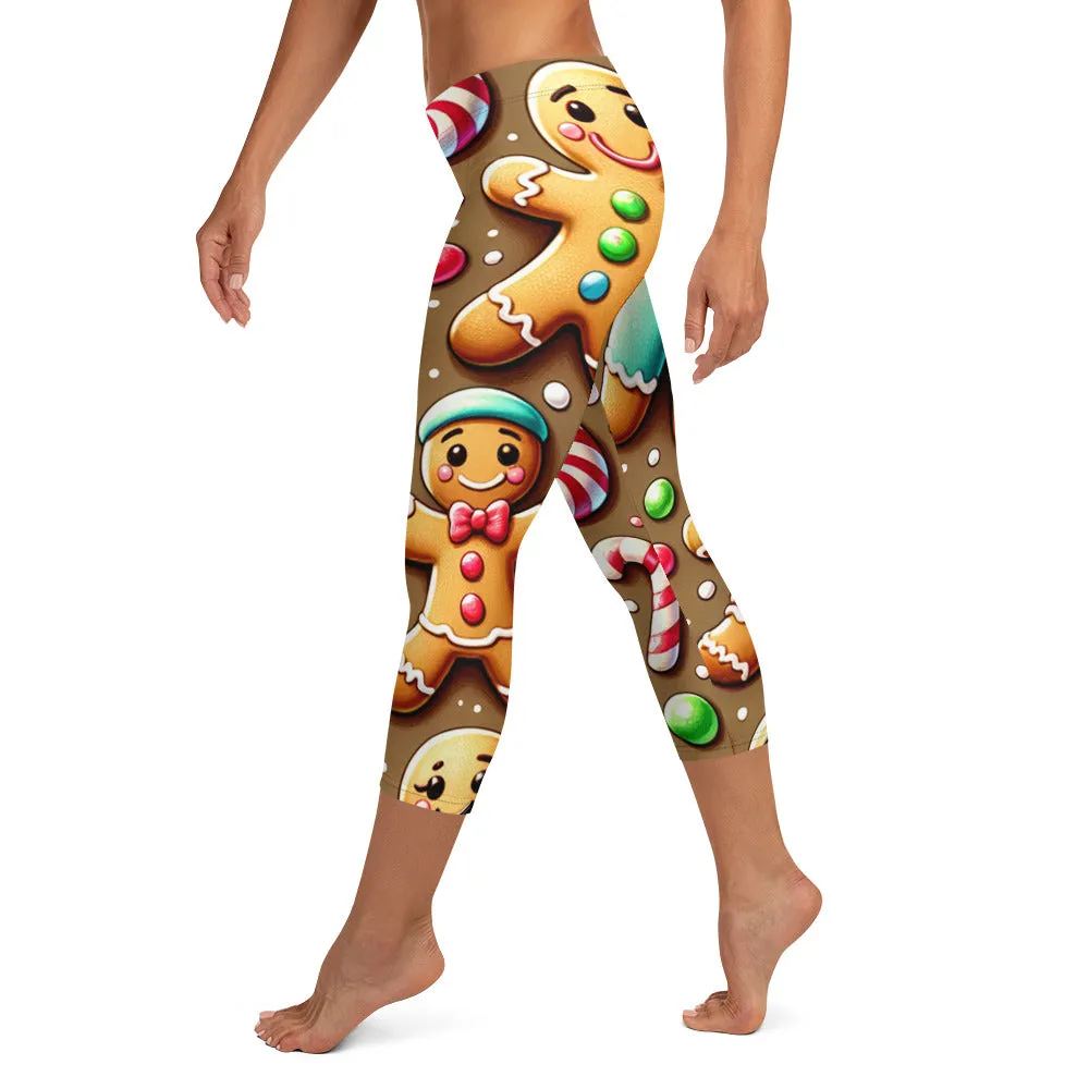 Whimsical Winter Wear Capri Leggings