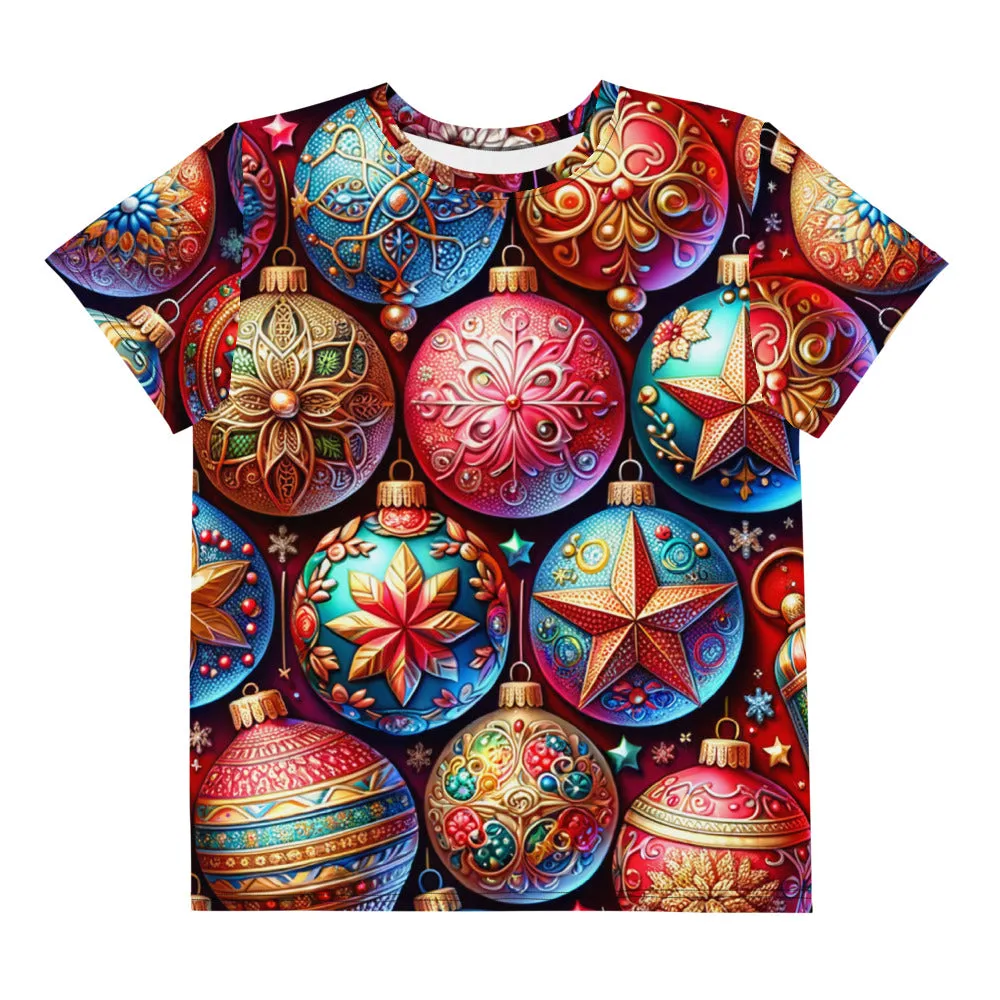 Whimsical Winter Wear Youth Crew Neck T-shirt