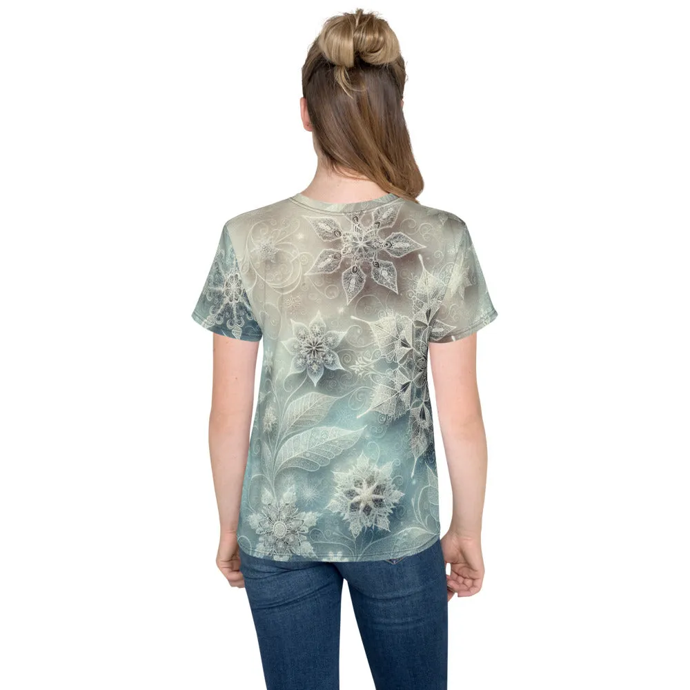 Whimsical Winter Wear Youth Crew Neck T-shirt