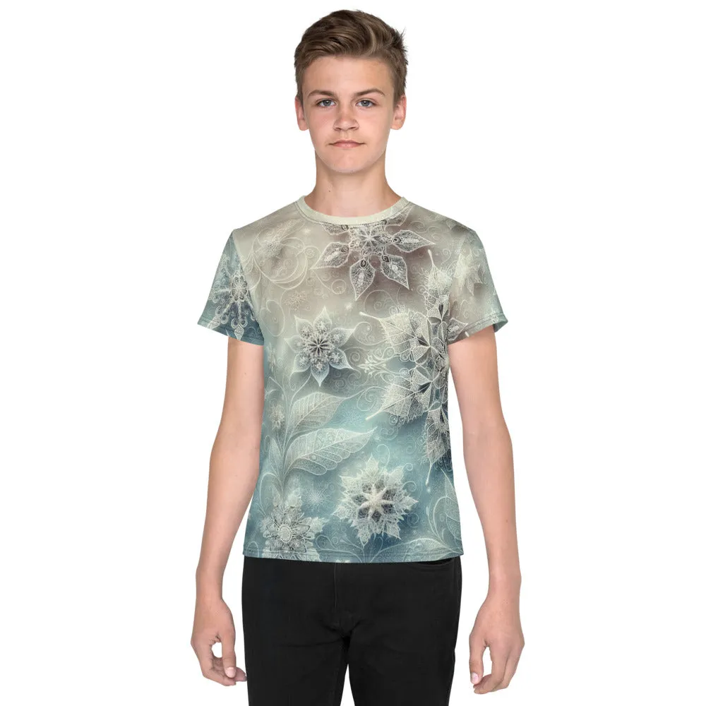 Whimsical Winter Wear Youth Crew Neck T-shirt