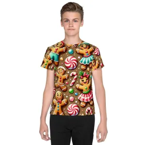 Whimsical Winter Wear Youth Crew Neck T-shirt