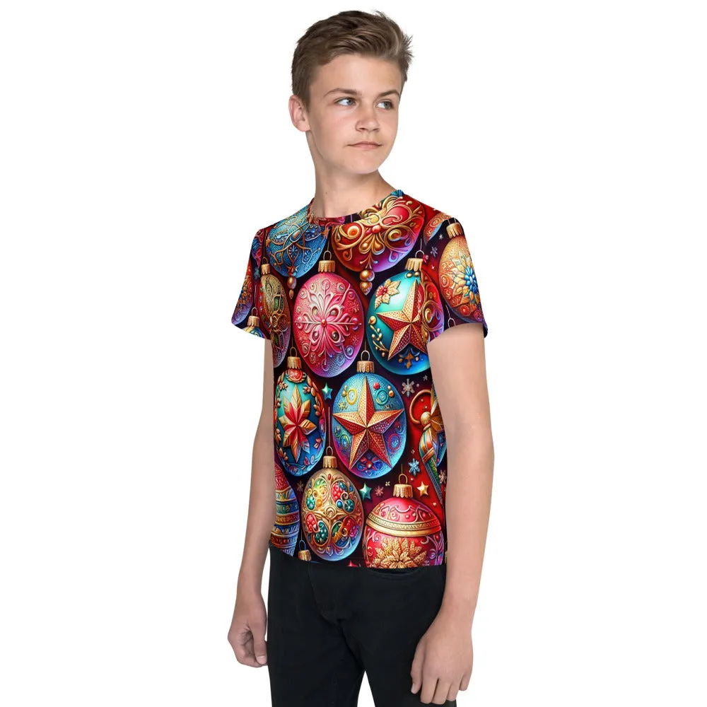Whimsical Winter Wear Youth Crew Neck T-shirt