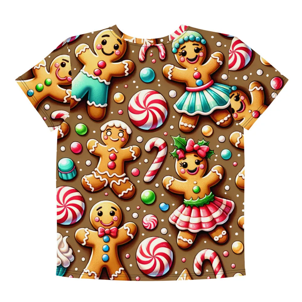 Whimsical Winter Wear Youth Crew Neck T-shirt