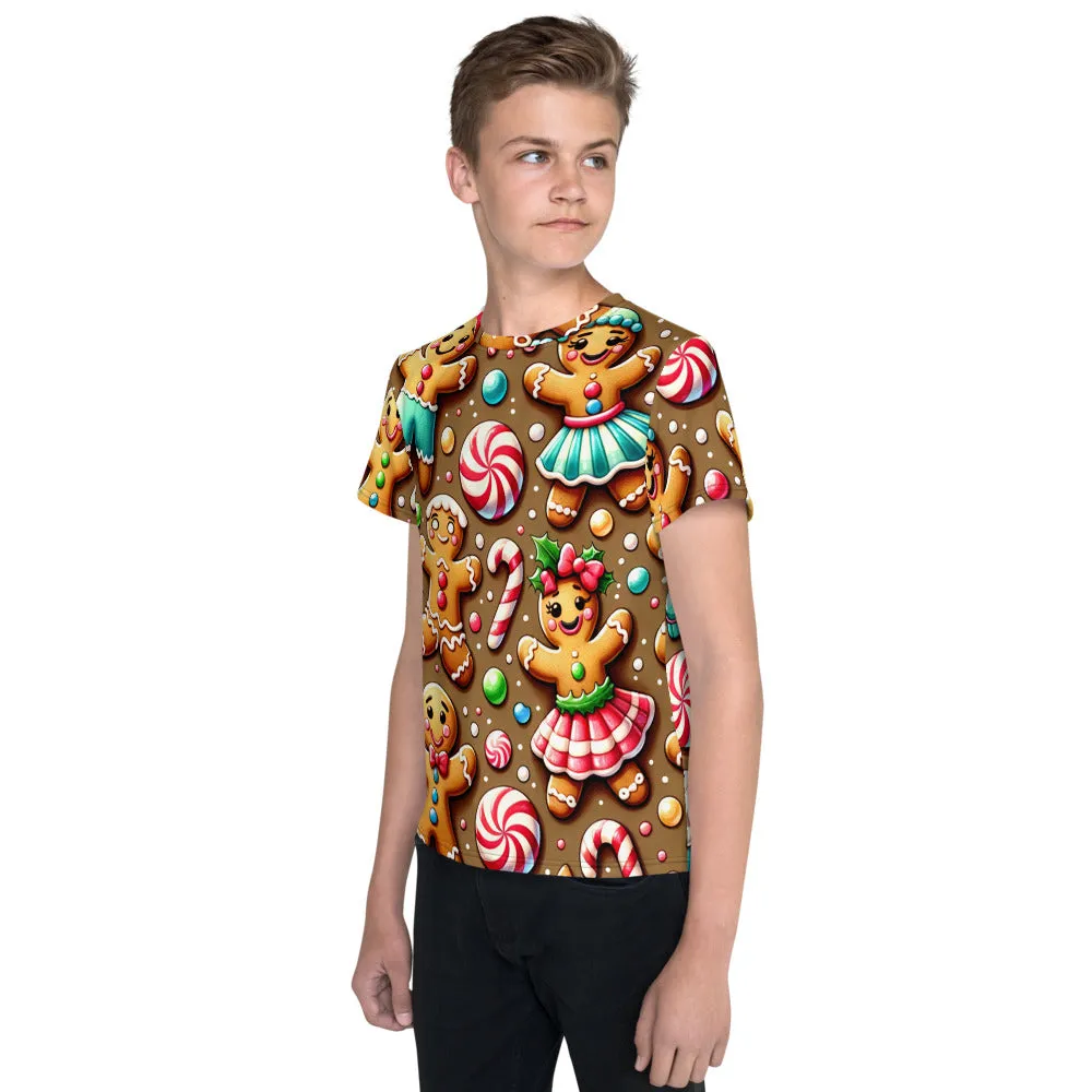 Whimsical Winter Wear Youth Crew Neck T-shirt